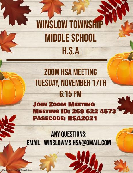 WTMS H.S.A. Meeting